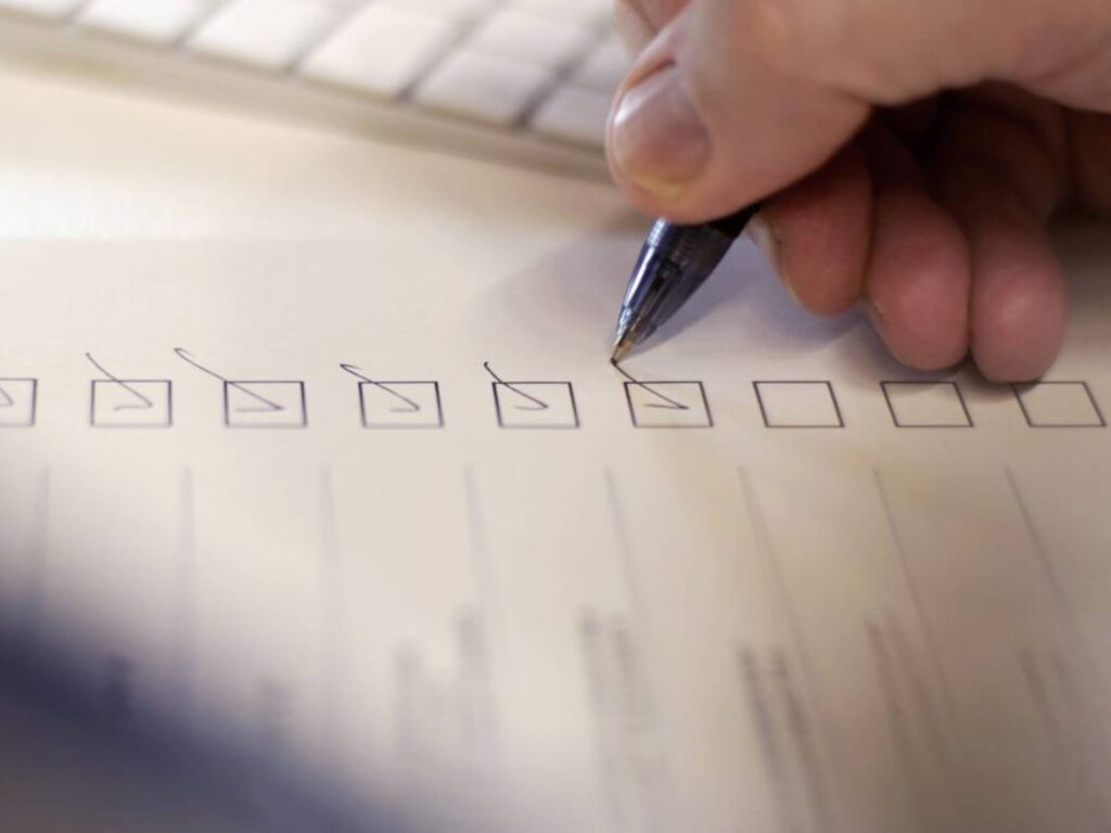 Reviewing an audiovisual design checklist
